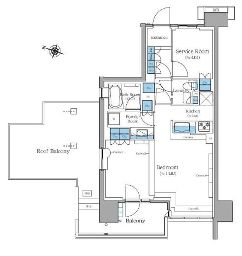 ブランシエスタ王子 1001 間取り図