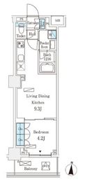 フロンティアレジデンス錦糸公園 414 間取り図