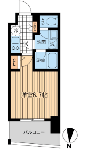 KDXレジデンス大山 409 間取り図