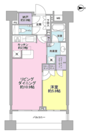 パークハウス千代田富士見 3階 間取り図