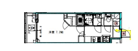 レジディア新御徒町2 812 間取り図