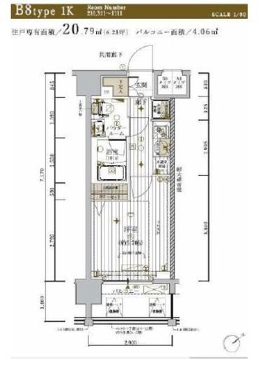 メインステージ東神奈川 11階 間取り図