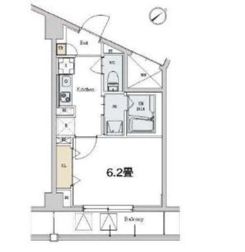 カスタリア本駒込 310 間取り図