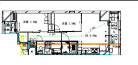 レジディア新御徒町2 508 間取り図