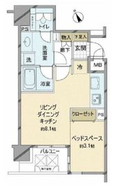 ラ・コスタ横浜山下公園 6階 間取り図