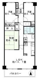 ジュネス 7階 間取り図