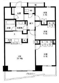 キャピタルマークタワー 6階 間取り図