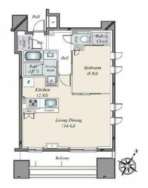 グランリビオ表参道 6階 間取り図