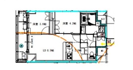 レジディア新御徒町2 911 間取り図