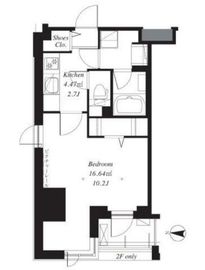 フレンシア菊川 709 間取り図