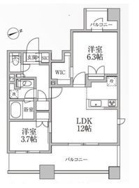 レジディア新御徒町2 1004 間取り図