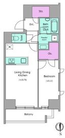 ドゥーエ蒲田南 601 間取り図