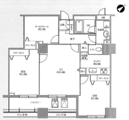ドゥーエ横浜駅前 2005 間取り図