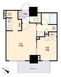 D'クラディアイヴァン初台 12階 間取り図