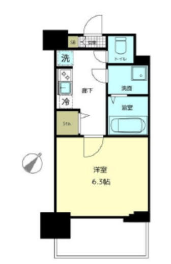 シティタワー武蔵小山 7階 間取り図
