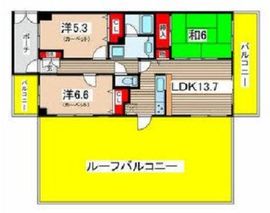 ライオンズステージキャピタルイースト 8階 間取り図