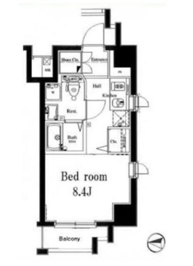 アーバイル三軒茶屋 5階 間取り図