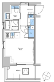 ブラウ戸越銀座スカイ 802 間取り図