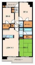 東京ベイアクアマークス 7階 間取り図