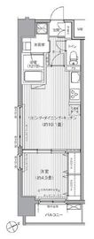 ダイイチフレア川崎 301 間取り図