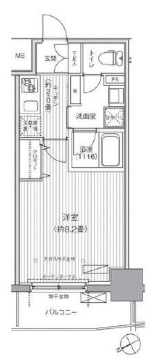 ダイイチフレア川崎 1306 間取り図