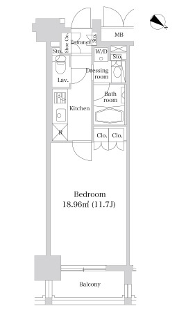 レジディア市ヶ谷2 304 間取り図