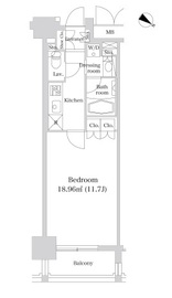 レジディア市ヶ谷2 304 間取り図