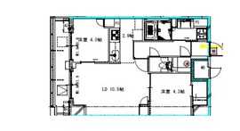 レジディア新御徒町2 1007 間取り図