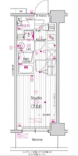 ガーラ・プライム横濱関内 8階 間取り図
