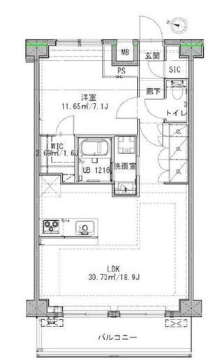CREAL premier (クリアルプレミア) 603 間取り図