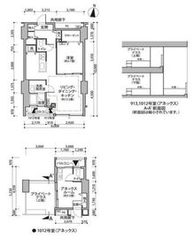 東雲キャナルコートCODAN 11-913. 間取り図