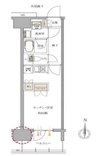 サンクレイドル海老名 3階 間取り図