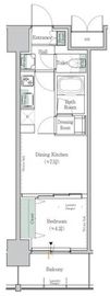 ワンルーフレジデンス台東根岸 503 間取り図