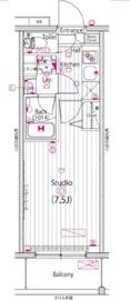 ガーラ・リバースクエア横濱南 7階 間取り図