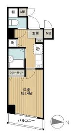 メインステージ白金高輪 3階 間取り図