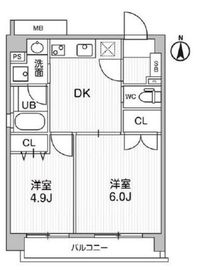 HF大森町レジデンス 402 間取り図