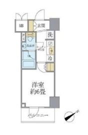 レスピール川崎 602 間取り図