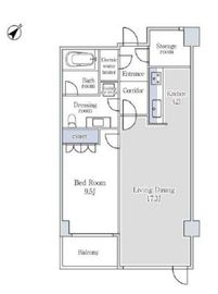 クエストコート原宿 507 間取り図