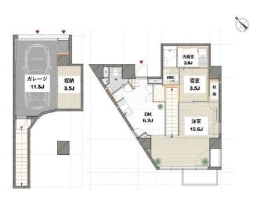 FULL HOUSE MONZENNAKACHO (フルハウス門前仲町) 202 間取り図