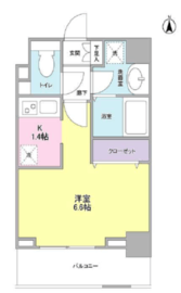 ヴィータ フェリーチェ 702 間取り図