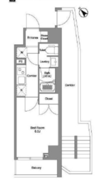 コンフォリア幡ヶ谷 801 間取り図