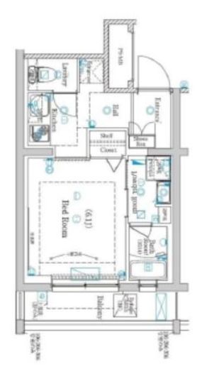 ラフィスタ元町Ⅰ 305 間取り図