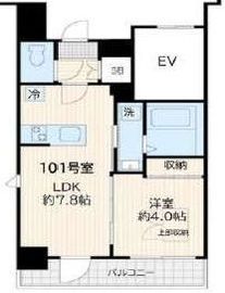 (仮称)アルカンシエル新宿大京町 101 間取り図