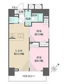 クレストヒル文京千石 A701 間取り図