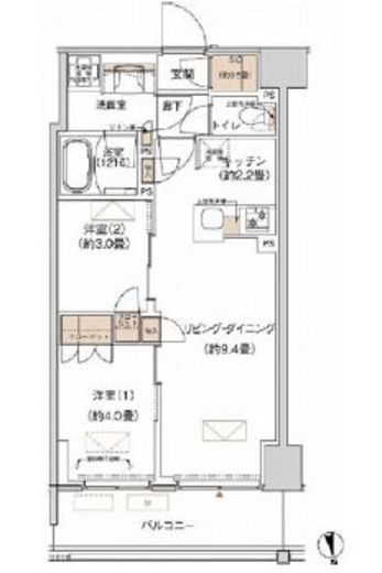 プライムネクサス大森北 623 間取り図