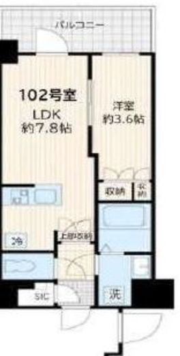 (仮称)アルカンシエル新宿大京町 102 間取り図