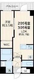 (仮称)アルカンシエル新宿大京町 205 間取り図