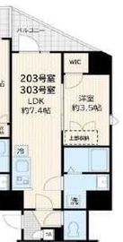 (仮称)アルカンシエル新宿大京町 303 間取り図