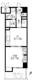 ワイズ新横浜 505 間取り図