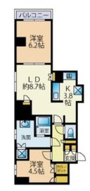ヴィア・シテラ新宿 1階 間取り図